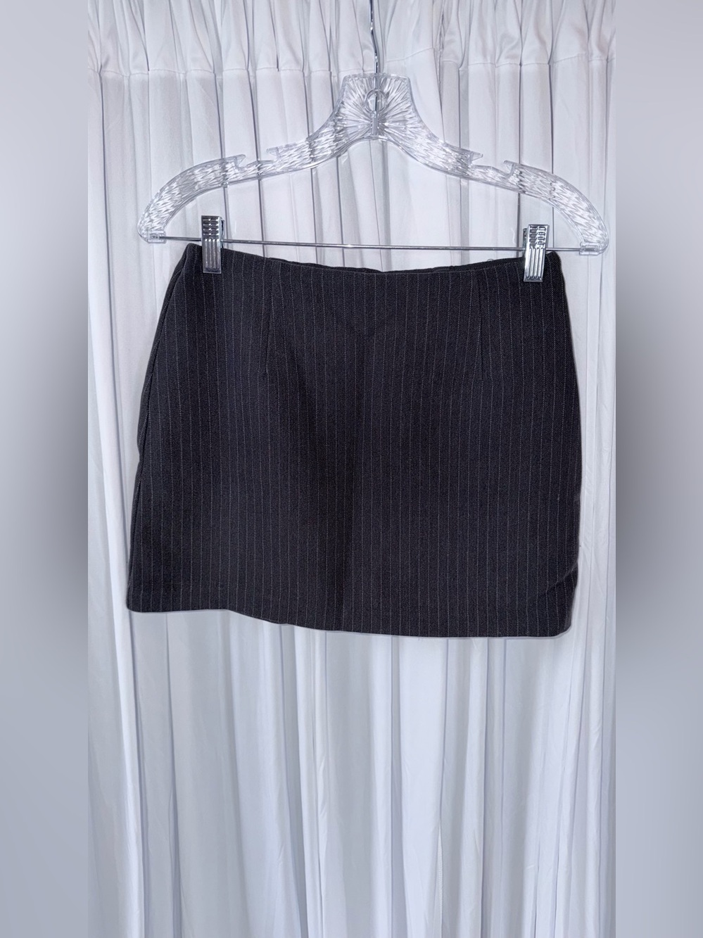 Abercrombie & Fitch Black Pinstripe Mini Skirt